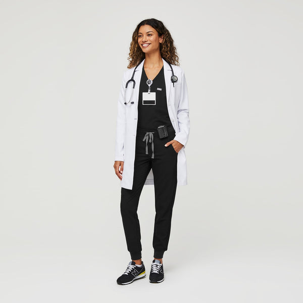 Women's White Bellevue - Long Slim Lab Coat