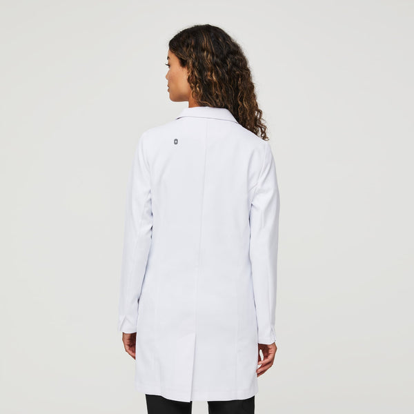 Women's White Bellevue - Long Slim Lab Coat