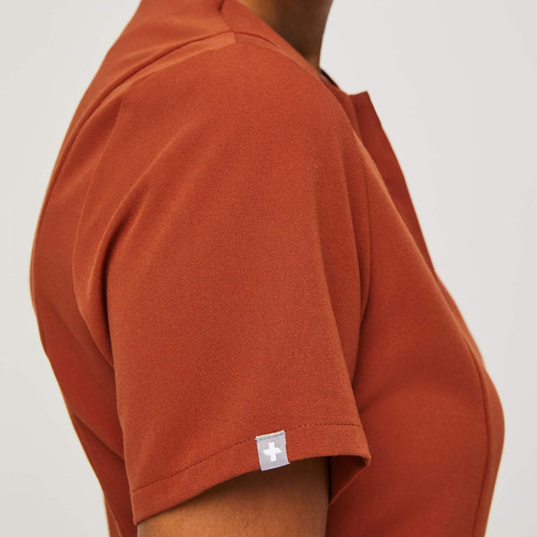 Women's Auburn Bristol - Slim Henley Scrub Top
