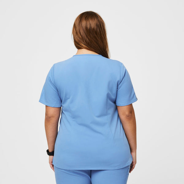Women's Ceil Blue Casma -  Scrub Top