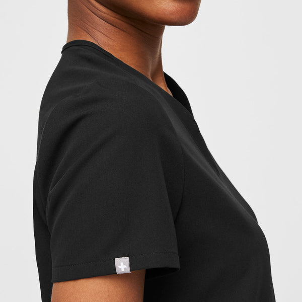 Women's Black Casma -  Scrub Top