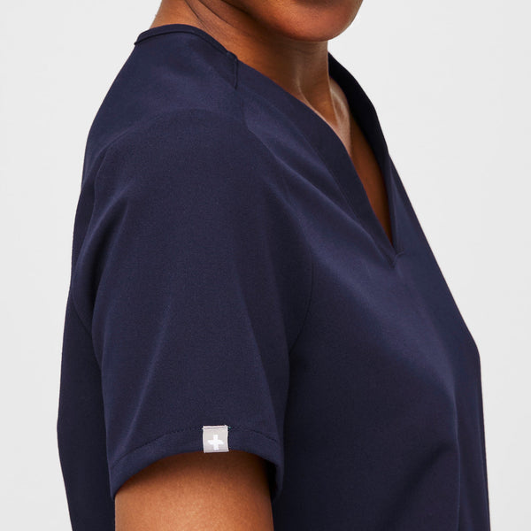 Women's Navy Casma -  Scrub Top