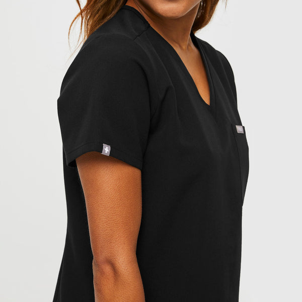 Women's Black Petite Catarina Scrub Top™
