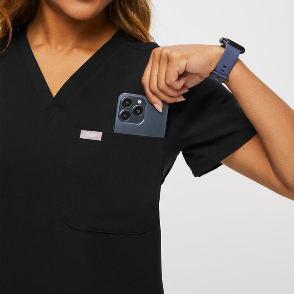 Women's Black Petite Catarina Scrub Top™