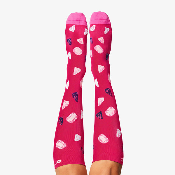 Women's Shocking Pink Dress Up - Compression Socks