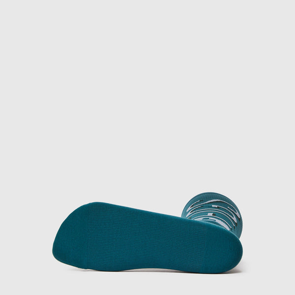 women's Caribbean Blue FIGS Logo - Compression Socks