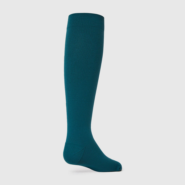 women's Caribbean Blue FIGS Logo - Compression Socks