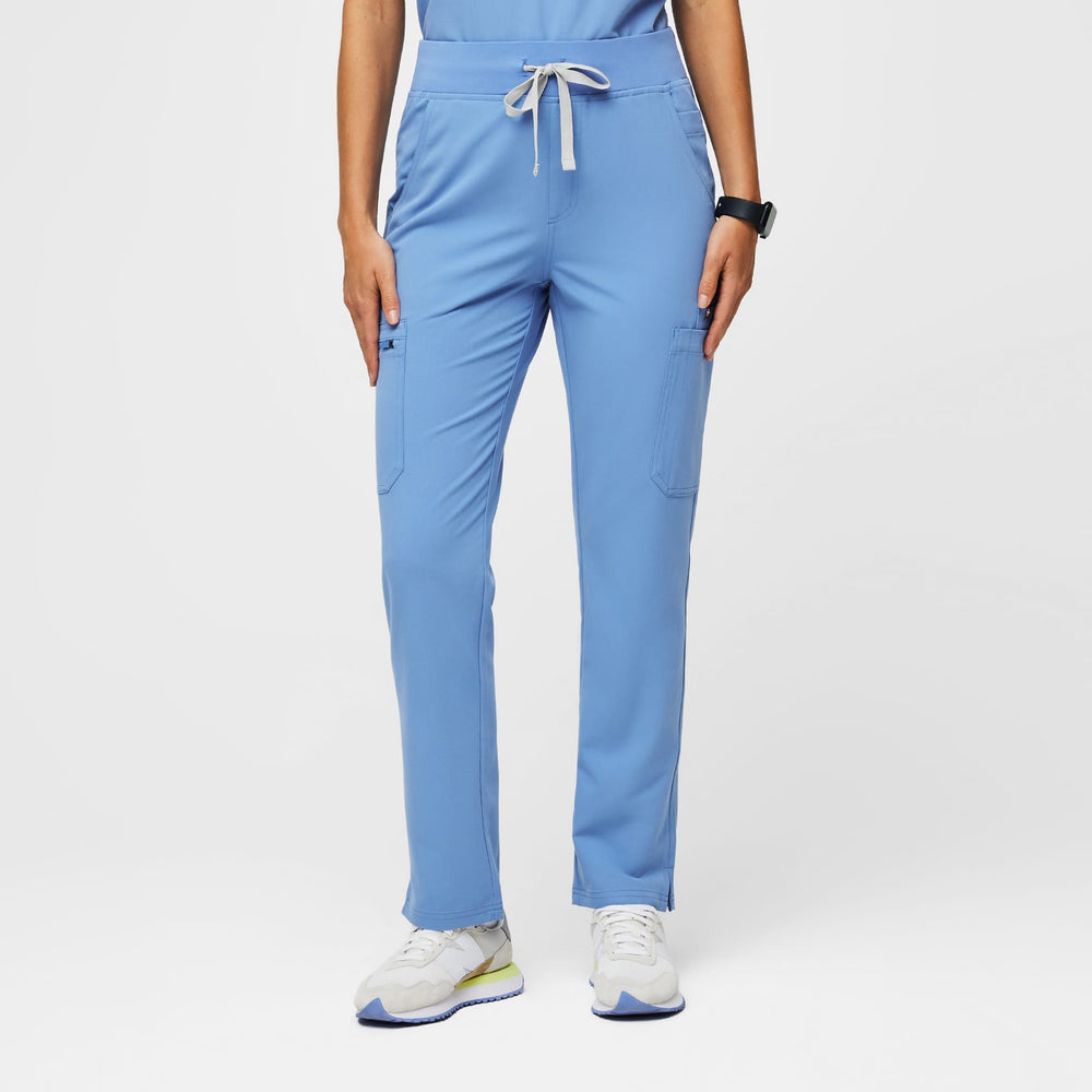 Women's Ceil Blue Yola High-Rise Slim 2.0 - Petite  Scrub Pant