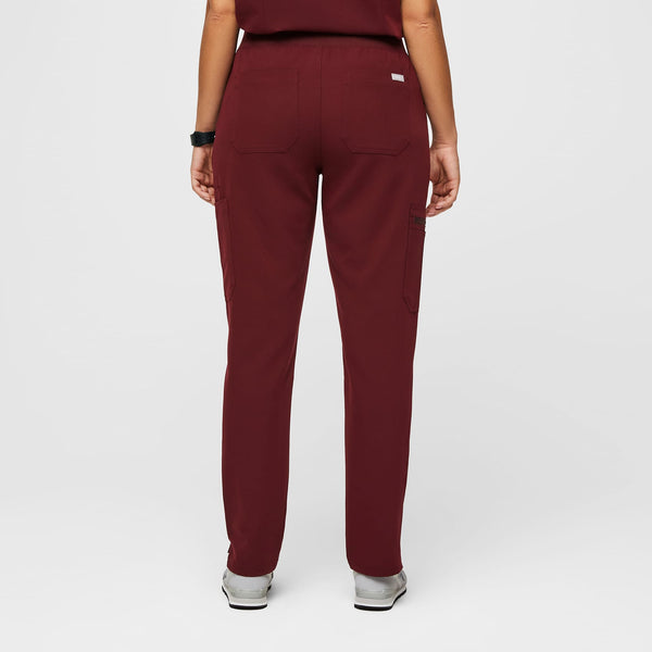 Women's Burgundy Yola High-Rise Slim 2.0 - Tall  Scrub Pant