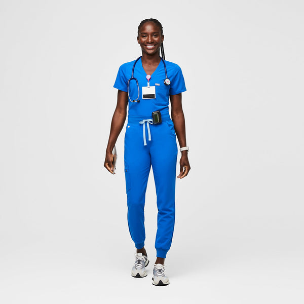 Women's Royal Blue Zamora™ High-Rise - Petite Jogger Scrub Pant