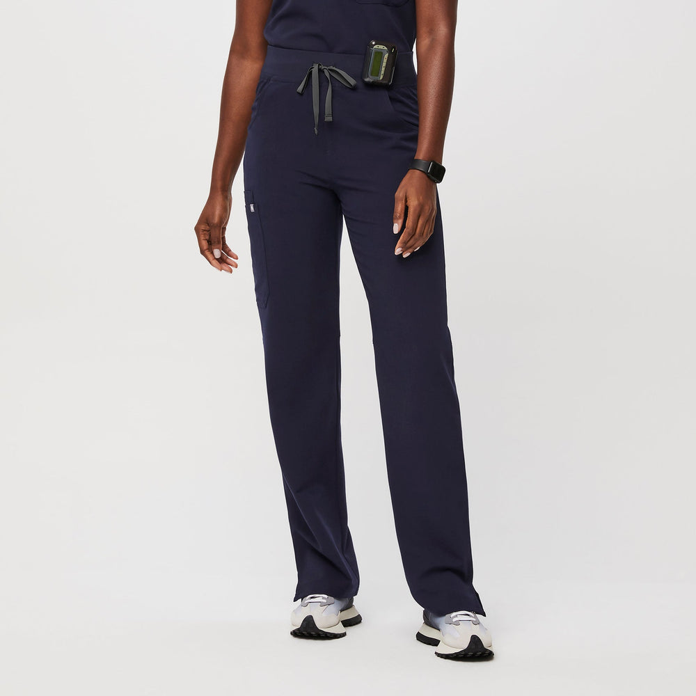 Women's Navy Kade High-Rise - Petite Straight-Leg Scrub Pant™