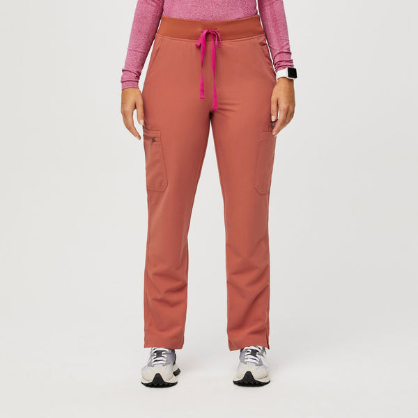 Women's Terracotta Yola High-Rise Slim 2.0 - Petite  Scrub Pant