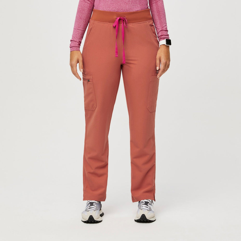 Women's Terracotta Yola High-Rise Slim 2.0 - Tall  Scrub Pant