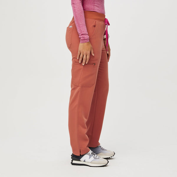 Women's Terracotta Yola High-Rise Slim 2.0 - Petite  Scrub Pant
