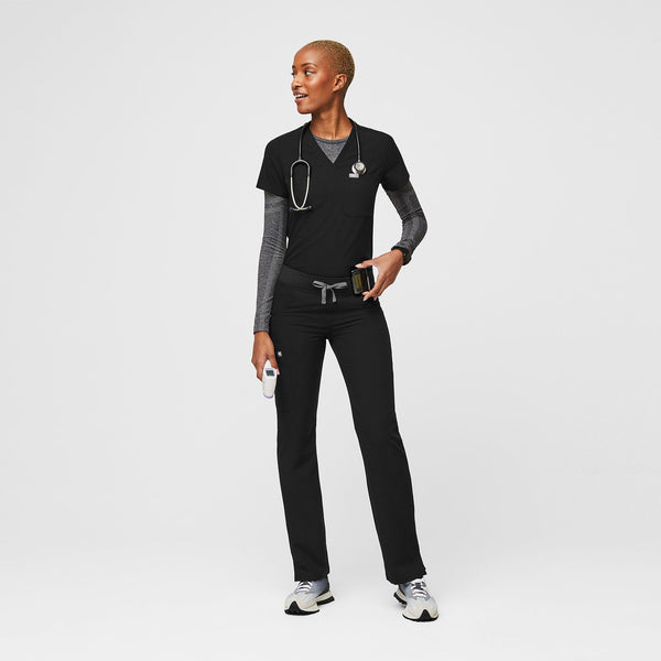 Women's Black Kade - Petite Straight-Leg Scrub Pant™