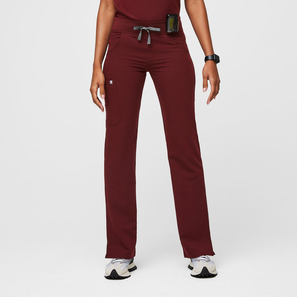 Women's Burgundy Kade - Petite Straight-Leg Scrub Pant™