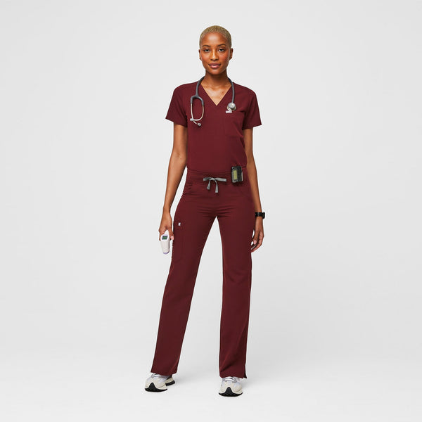 Women's Burgundy Kade - Tall Straight-Leg Scrub Pant™ (3XL - 6XL)