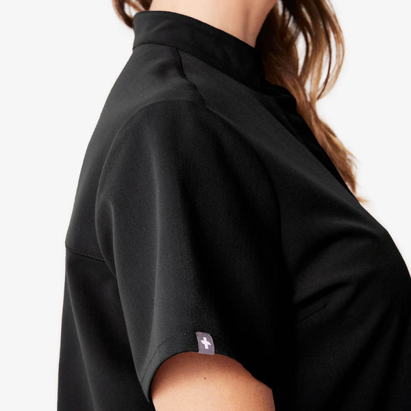 Women's Black Kitale Maternity - Scrub Top