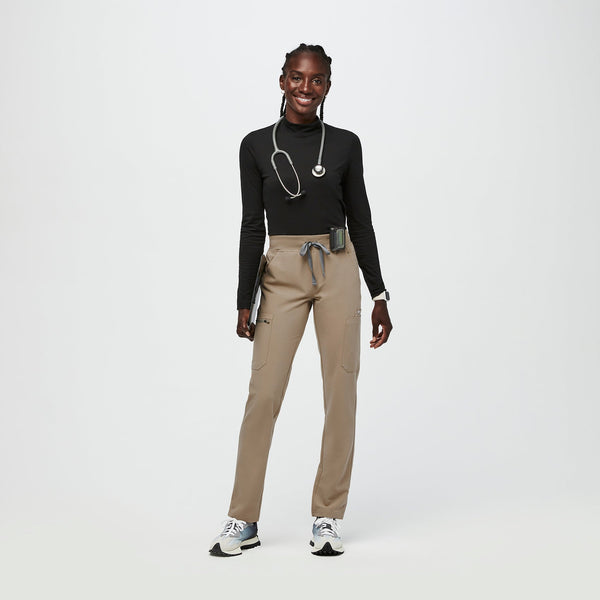 Women's Black Mock-Neck - Long-Sleeve