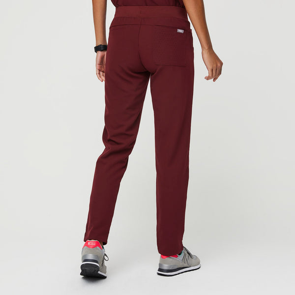 Women's Burgundy Mombasa - Slim Scrub Pant