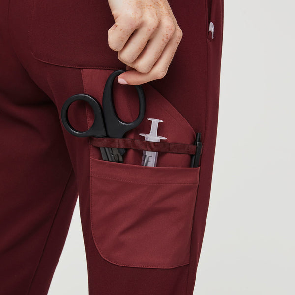 Women's Burgundy Muhima - Skinny Jogger Scrub Pant