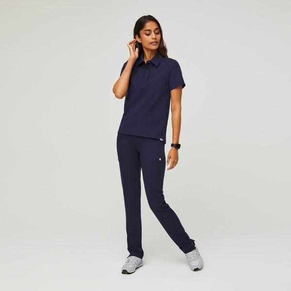 Women's Navy Nala - Short-Sleeve ScrubPolo™