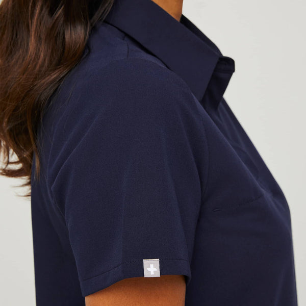 Women's Navy Nala - Short-Sleeve ScrubPolo™