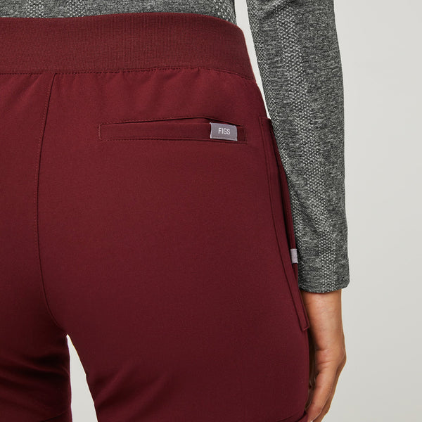Women's Burgundy Nepal - Skinny Jogger Scrub Pant