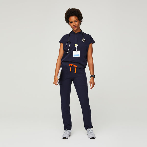 Women's Navy Nepal - Skinny Scrub Pant
