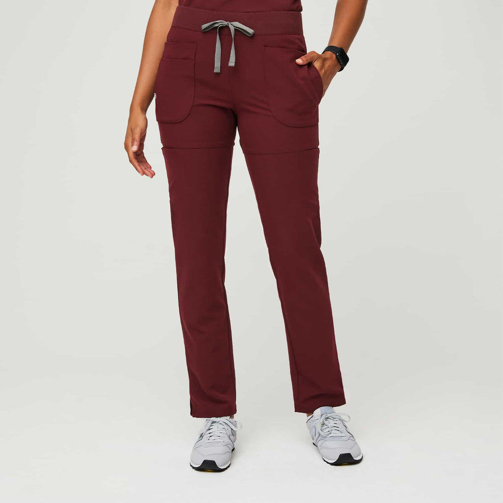 Women's Burgundy Nepal - Skinny Scrub Pant