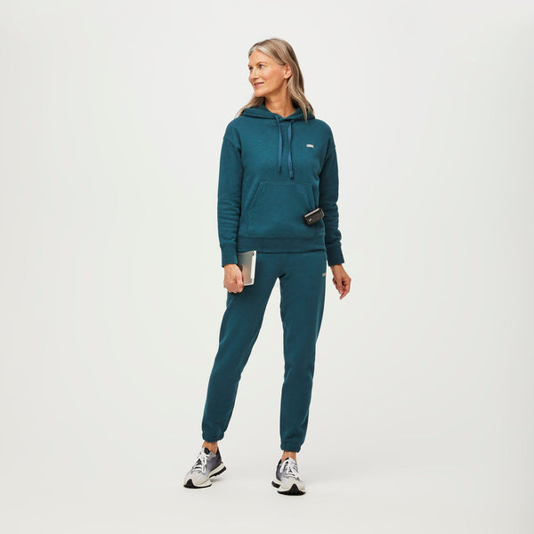 Women's Caribbean Blue Off-Shift™ - Hoodie Sweatshirt