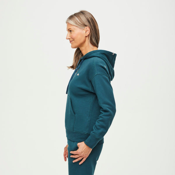 Women's Caribbean Blue Off-Shift™ - Hoodie Sweatshirt