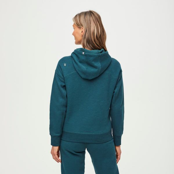 Women's Caribbean Blue Off-Shift™ - Hoodie Sweatshirt