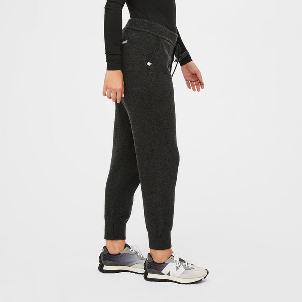 women's Heather Black Off-Shift™ Merino - Slim Jogger Sweatpant