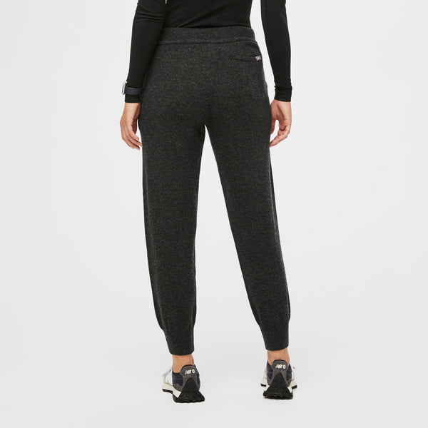 women's Heather Black Off-Shift™ Merino - Slim Jogger Sweatpant