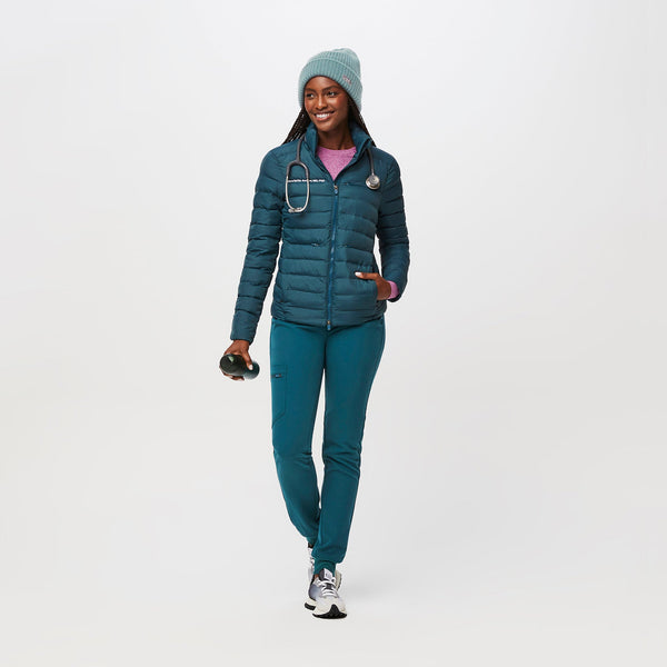 women's Caribbean Blue Packable - Puffer Jacket
