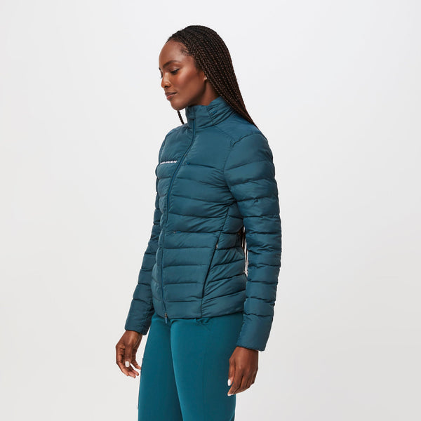 women's Caribbean Blue Packable - Puffer Jacket
