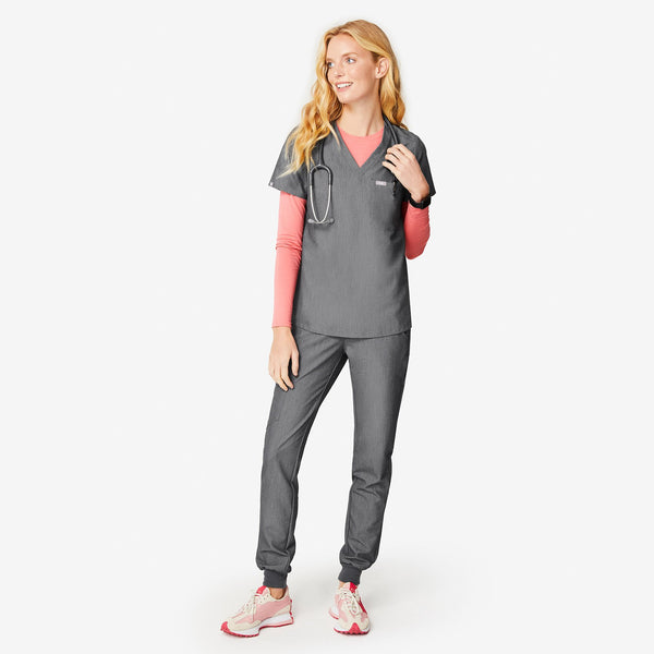 Women's Pink Peace Out Cancer - Long-Sleeve Underscrub