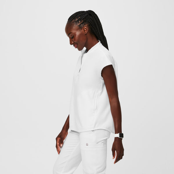 Women's Optic White FIONxtra™ Rafaela™ - Scrub Top