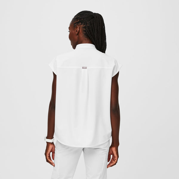Women's Optic White FIONxtra™ Rafaela™ - Scrub Top