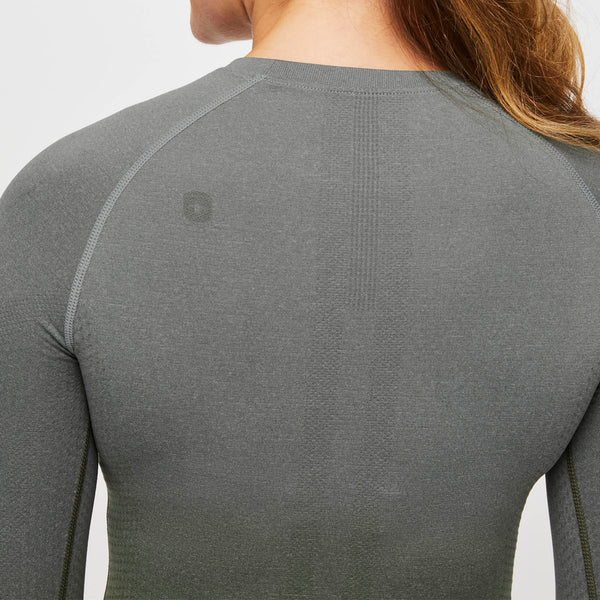 Women's Ombre Olive Salta  - Long-Sleeve Underscrub