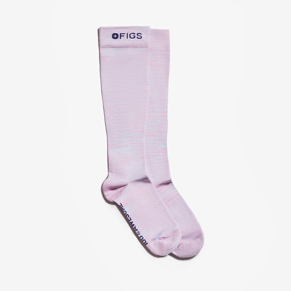 Women's Pink Space Dye - Compression Socks
