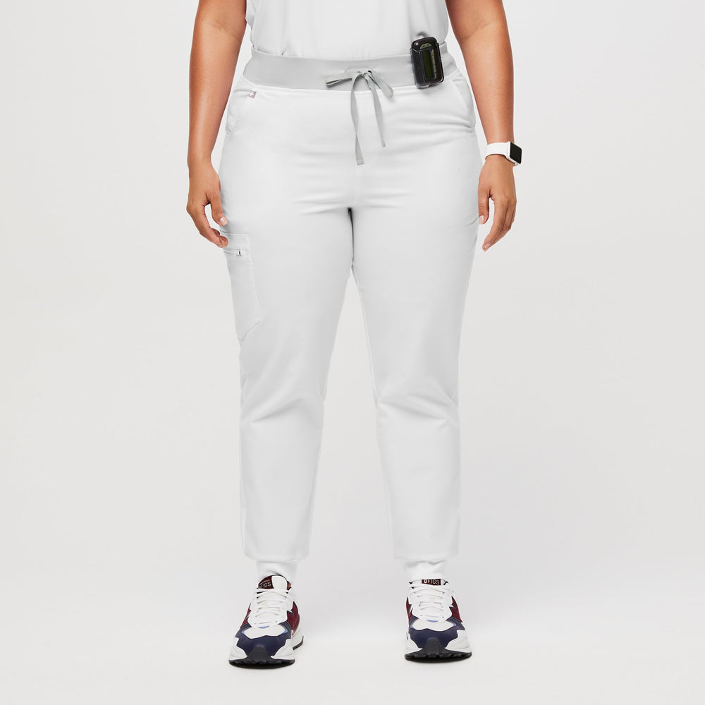 Women's Optic White FIONxtra™ Zamora High-Rise™ - Petite Jogger Scrub Pant 2.0