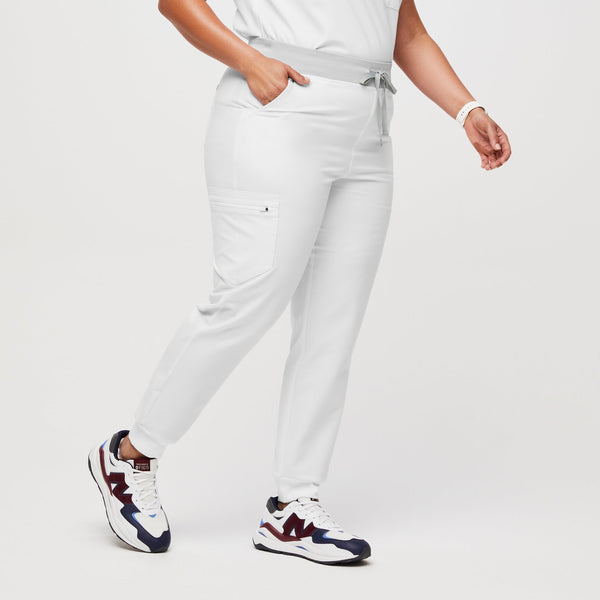 Women's Optic White FIONxtra™ Zamora High-Rise™ - Petite Jogger Scrub Pant 2.0
