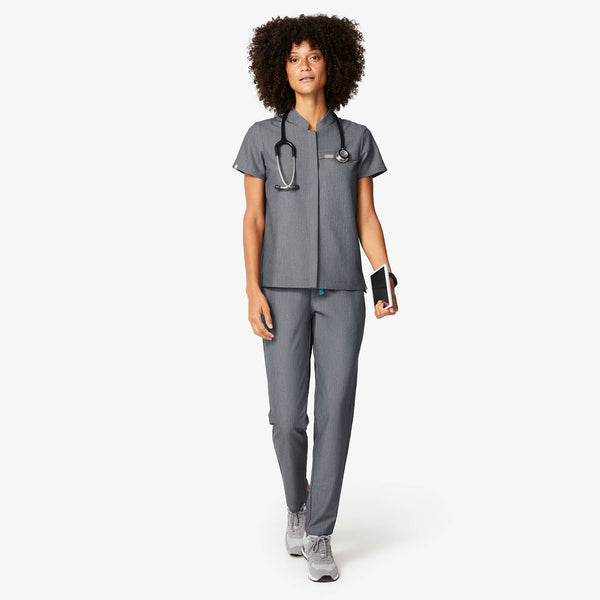 Women's Graphite Celemu -  Scrub Top