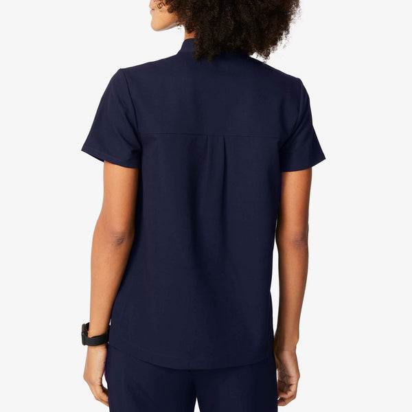 Women's Navy Celemu -  Scrub Top