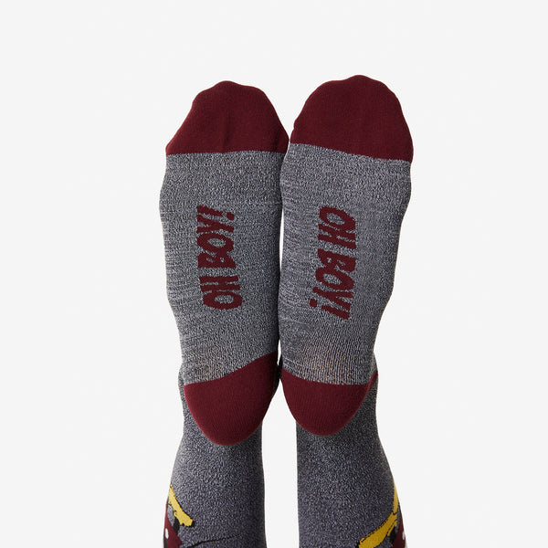 Women's Grey Mickey Mouse - Compression Socks
