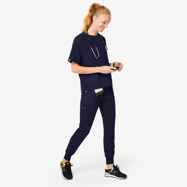 Women's Navy Maua - Jogger Scrub Pant