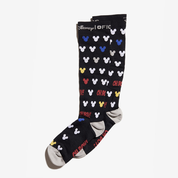 Women's Black Mini Mickey Mouse - Compression Socks