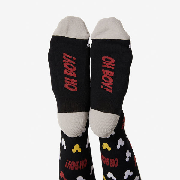 Women's Black Mini Mickey Mouse - Compression Socks